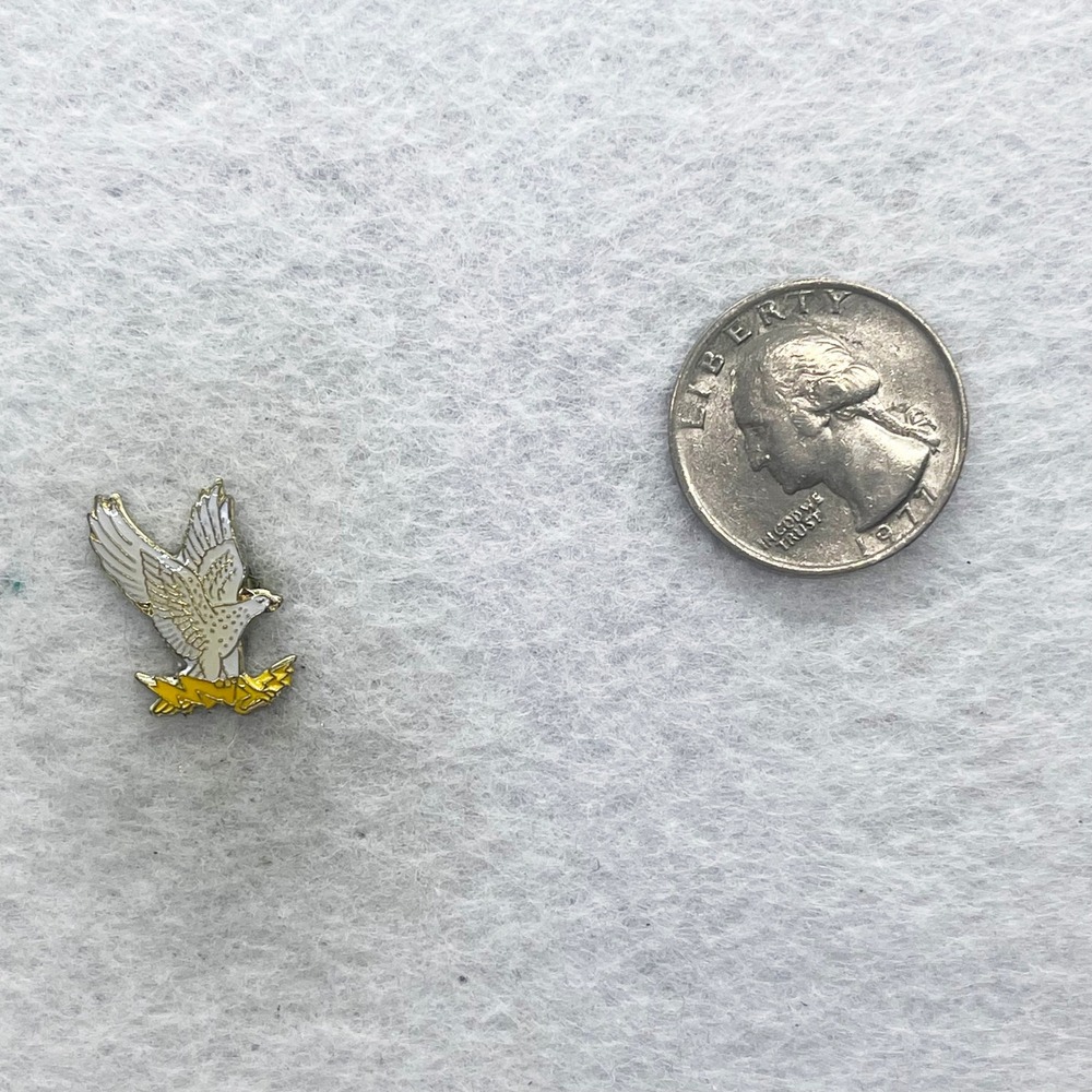 🔮 5/$25 Vintage Eagle Holding Lightning Bolt Pin - Picture 2 of 3